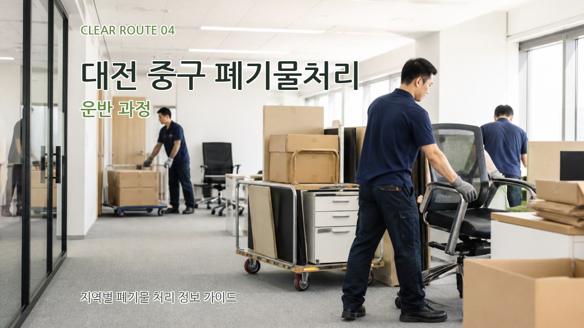 대전 중구 폐기물처리 운반 과정
