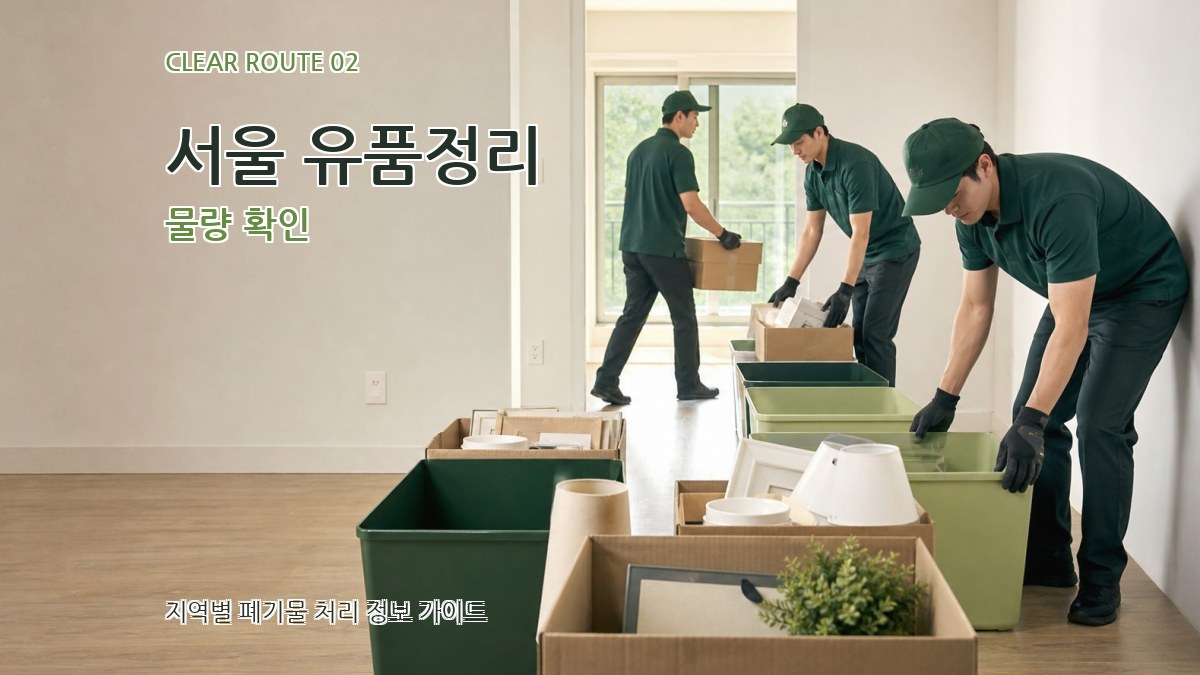 서울 유품정리 물량 확인