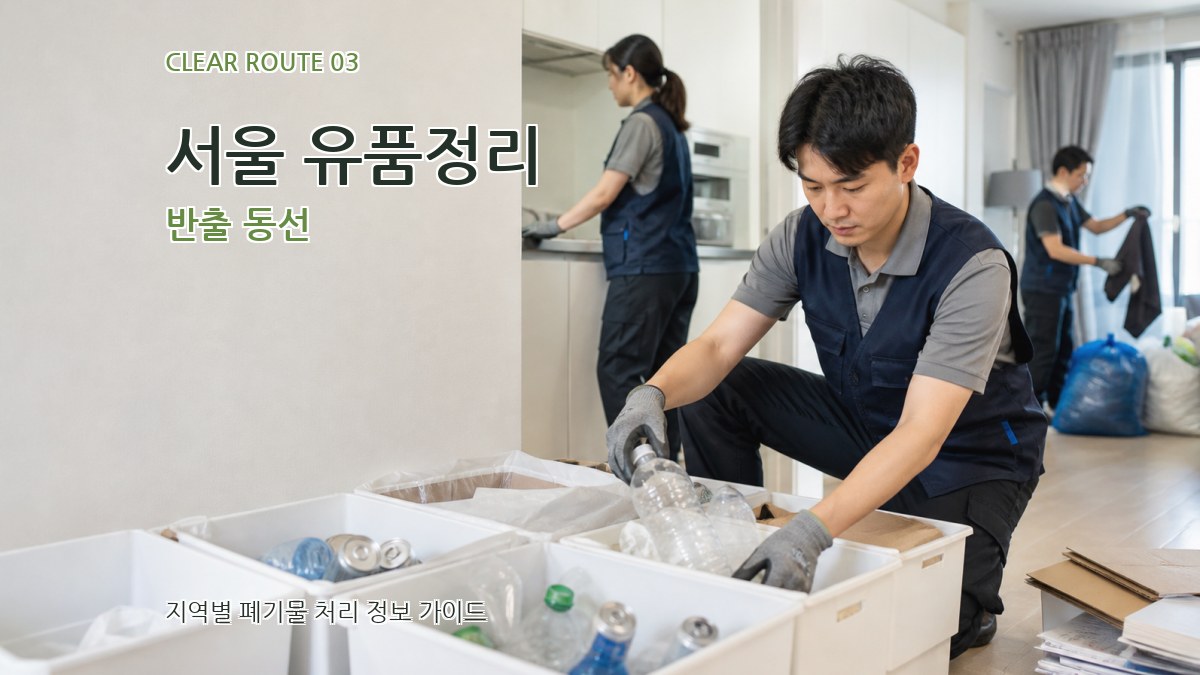 서울 유품정리 반출 동선