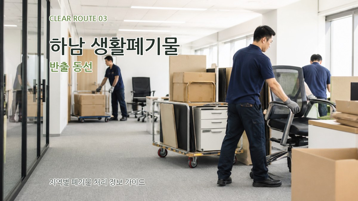 하남 생활폐기물 반출 동선