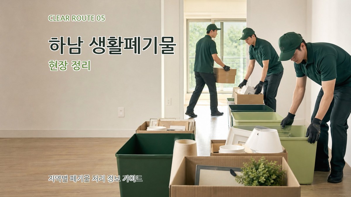 하남 생활폐기물 현장 정리