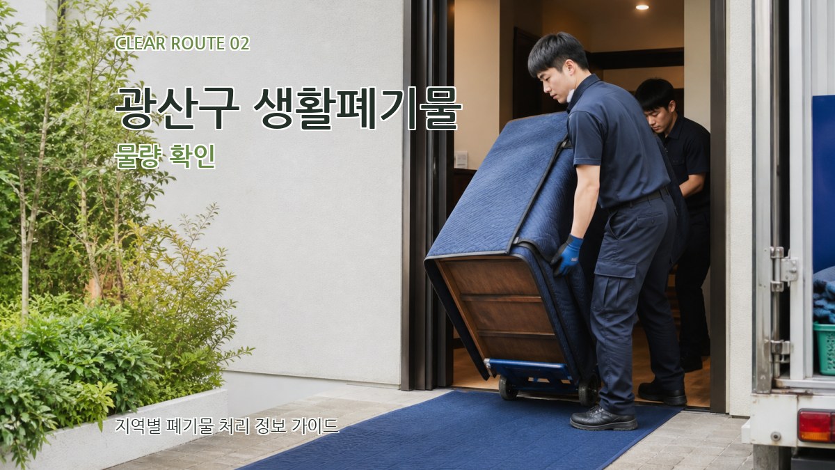광산구 생활폐기물 물량 확인