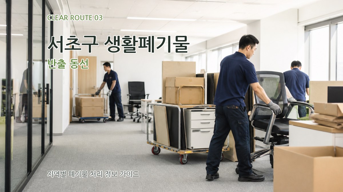 서초구 생활폐기물 반출 동선