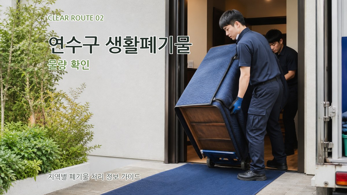 연수구 생활폐기물 물량 확인