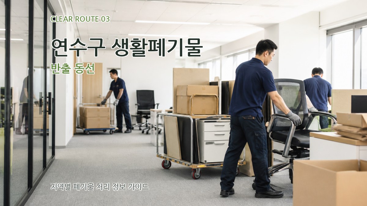 연수구 생활폐기물 반출 동선