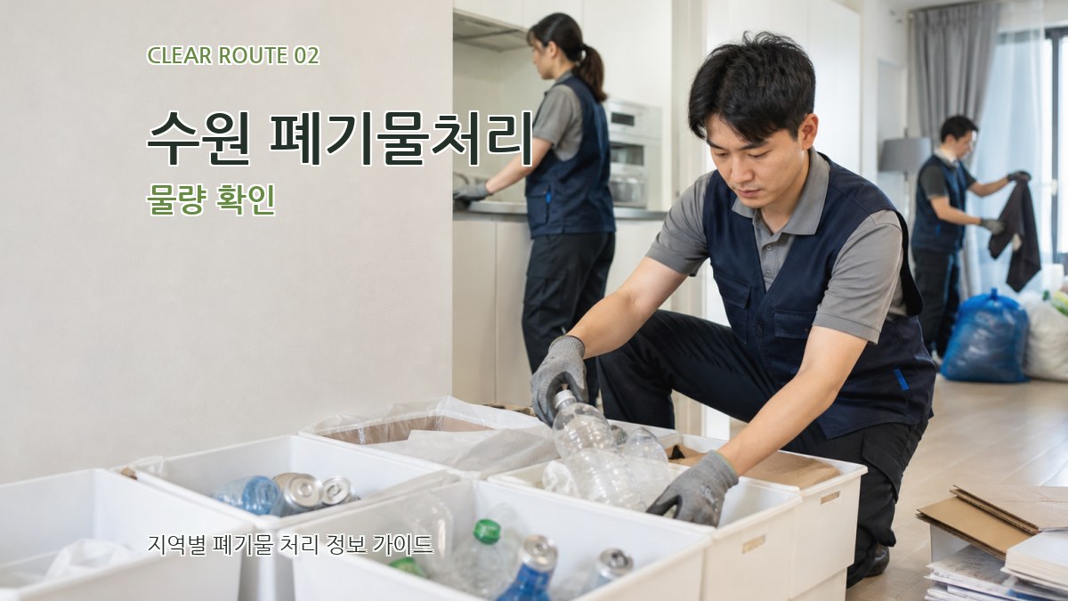 수원 폐기물처리 물량 확인