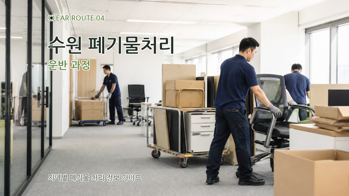 수원 폐기물처리 운반 과정