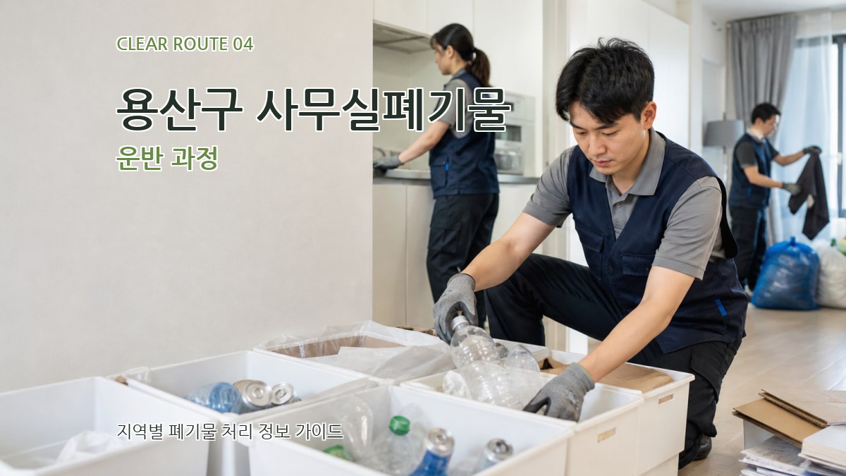 용산구 사무실폐기물 운반 과정