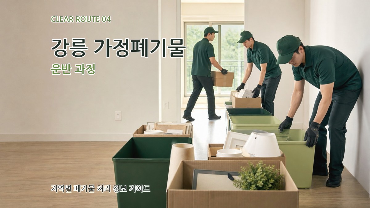강릉 가정폐기물 운반 과정