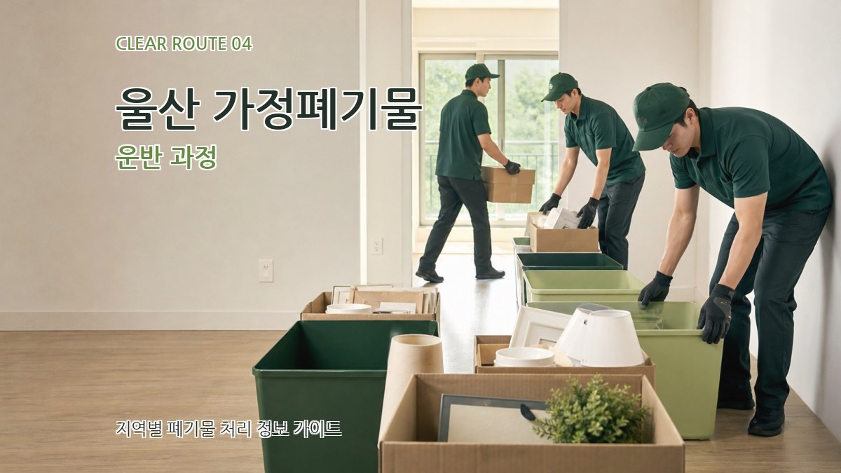 울산 가정폐기물 운반 과정