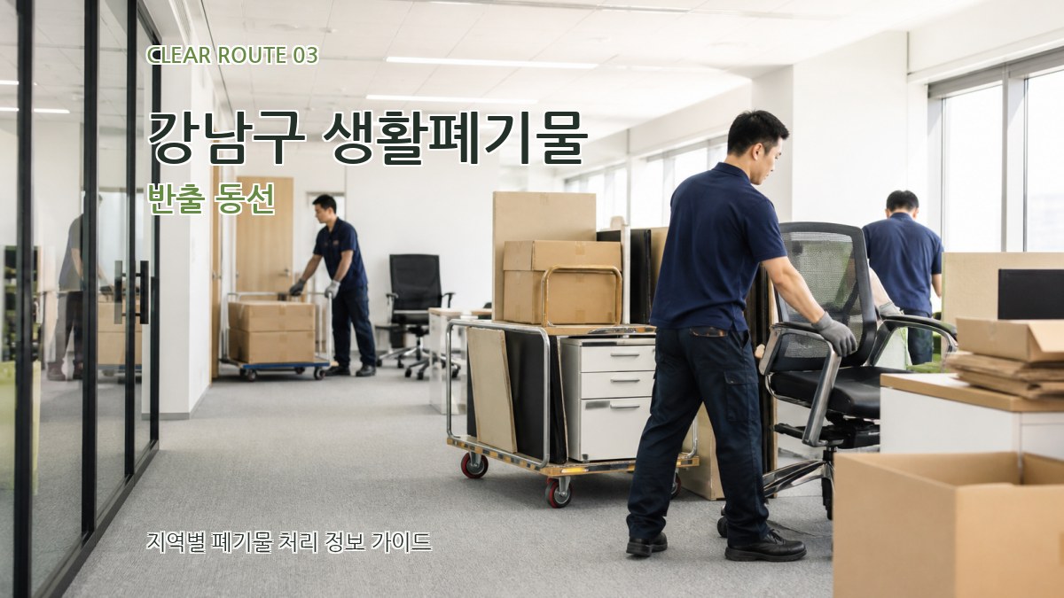 강남구 생활폐기물 반출 동선