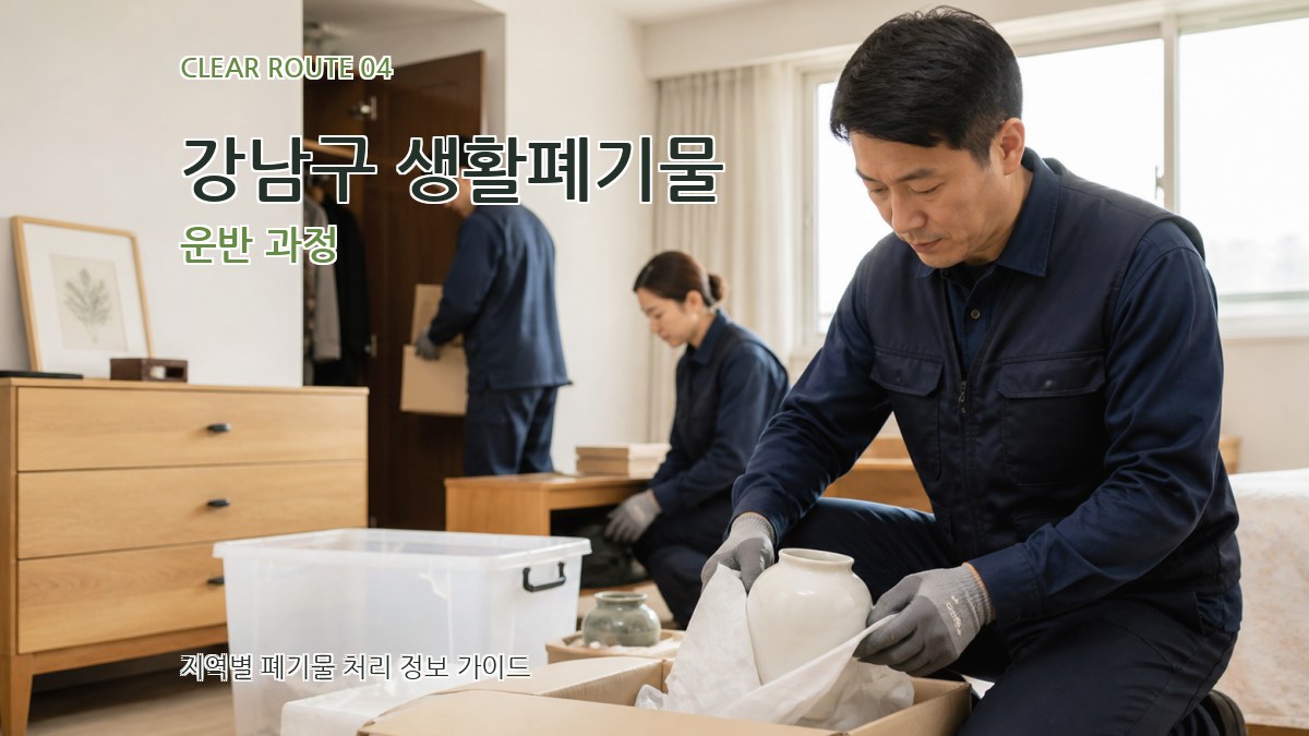 강남구 생활폐기물 운반 과정