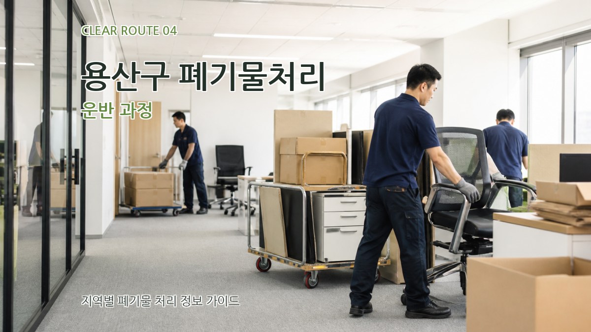 용산구 폐기물처리 운반 과정