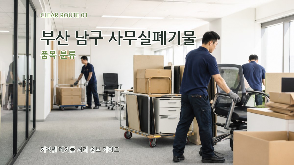 부산 남구 사무실폐기물