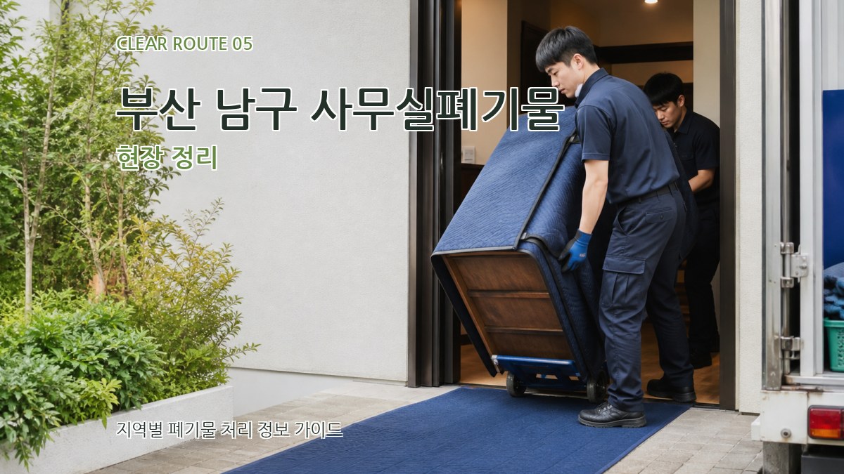 부산 남구 사무실폐기물 현장 정리