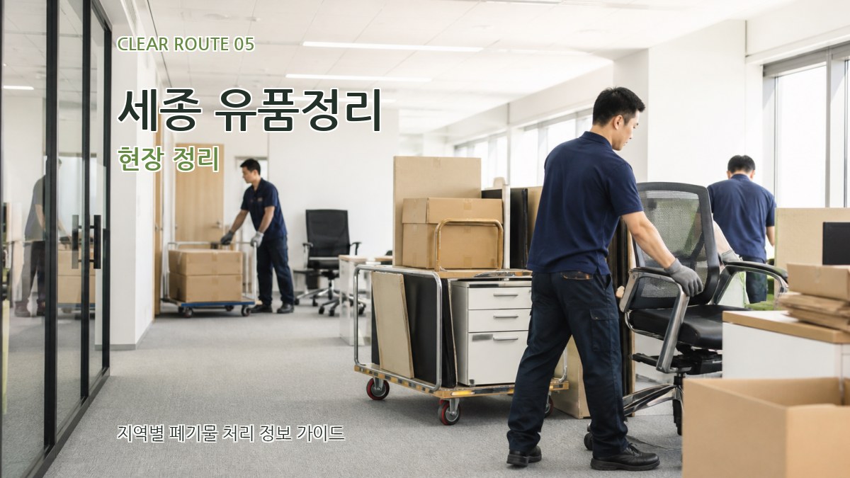 세종 유품정리 현장 정리