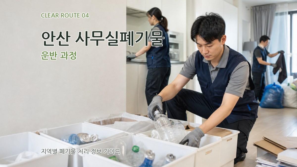 안산 사무실폐기물 운반 과정