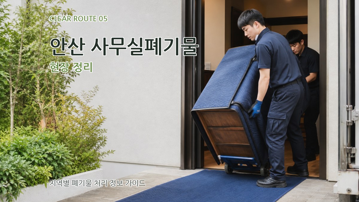 안산 사무실폐기물 현장 정리