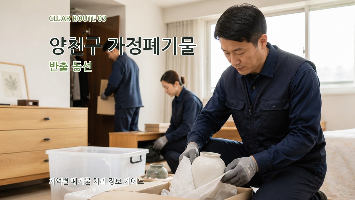 양천구 가정폐기물 반출 동선
