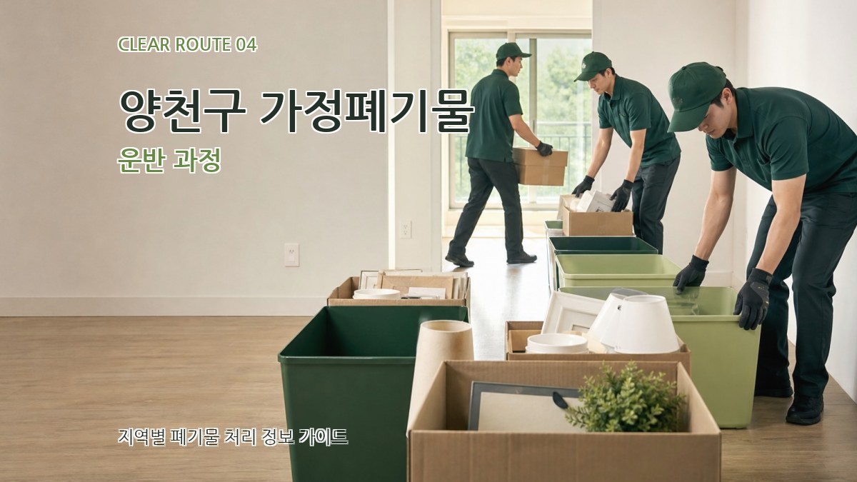 양천구 가정폐기물 운반 과정