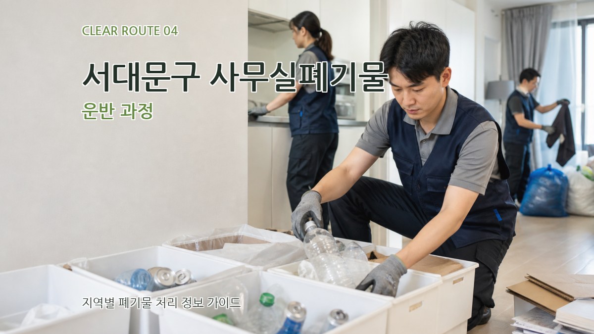 서대문구 사무실폐기물 운반 과정
