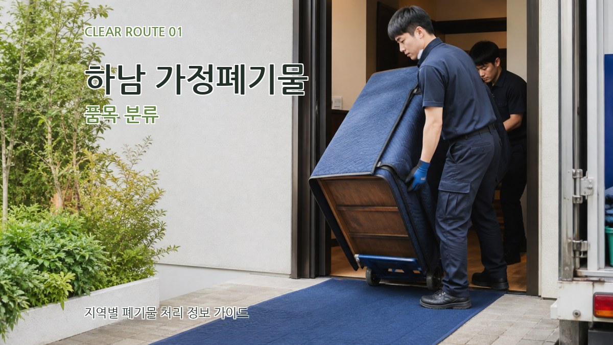 하남 가정폐기물 품목 분류