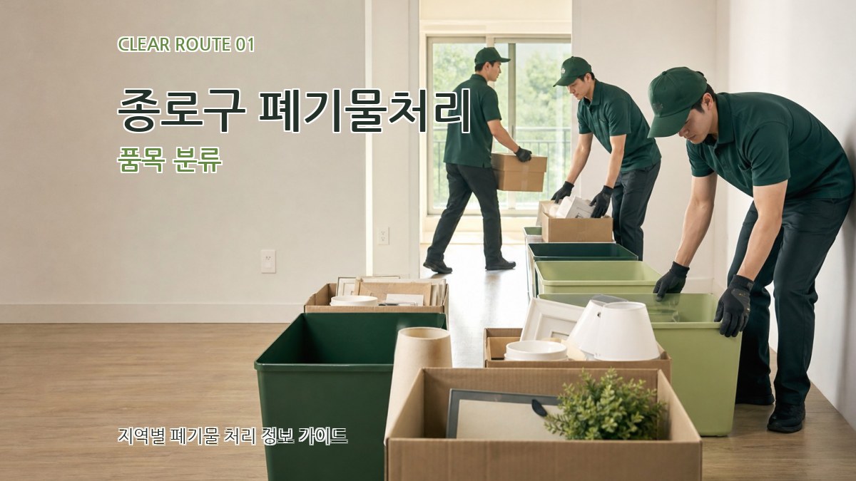종로구 폐기물처리