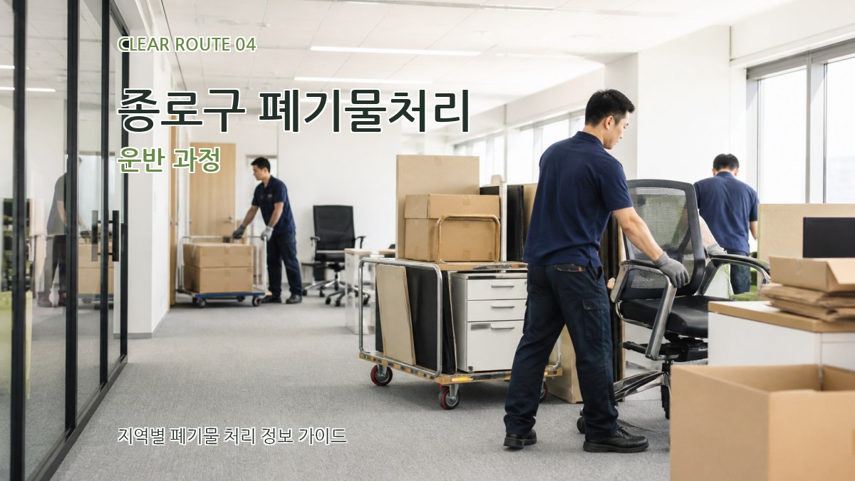 종로구 폐기물처리 운반 과정