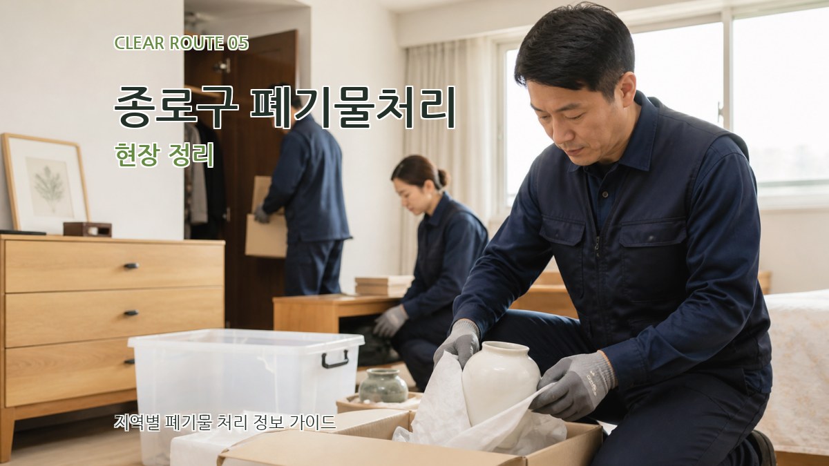종로구 폐기물처리 현장 정리