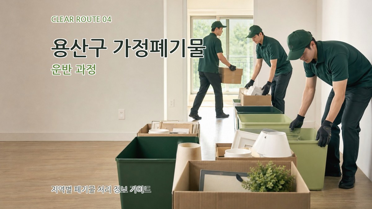 용산구 가정폐기물 운반 과정