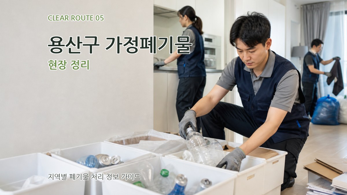 용산구 가정폐기물 현장 정리