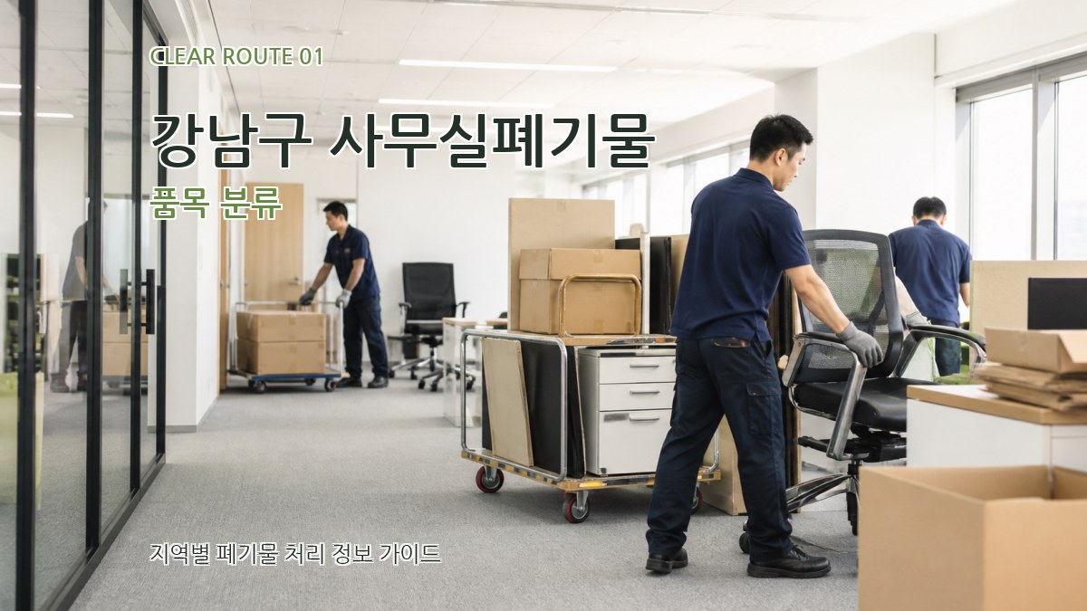 강남구 사무실폐기물