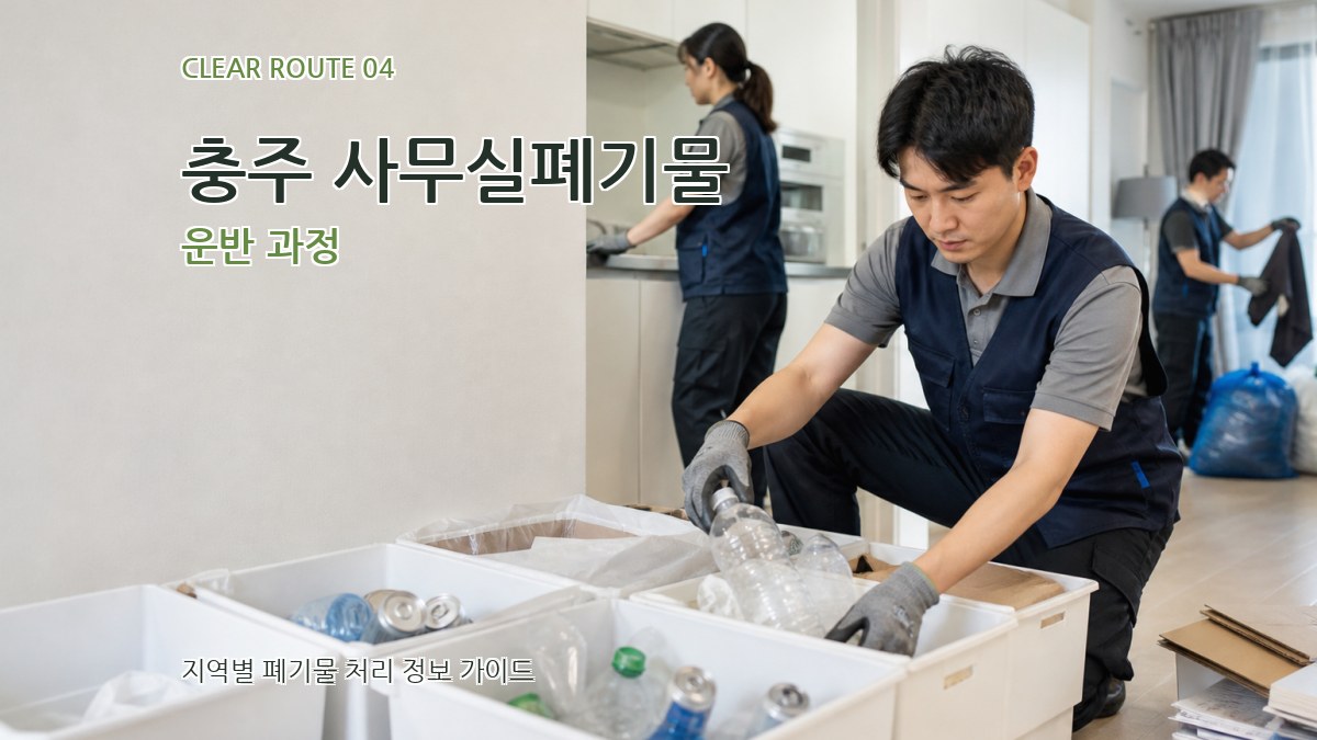 충주 사무실폐기물 운반 과정