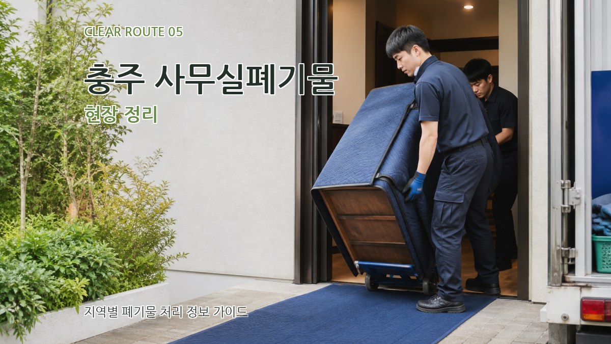 충주 사무실폐기물 현장 정리
