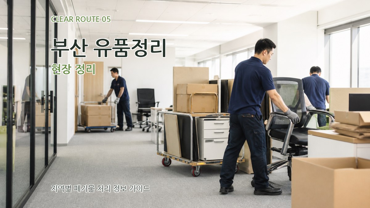 부산 유품정리 현장 정리