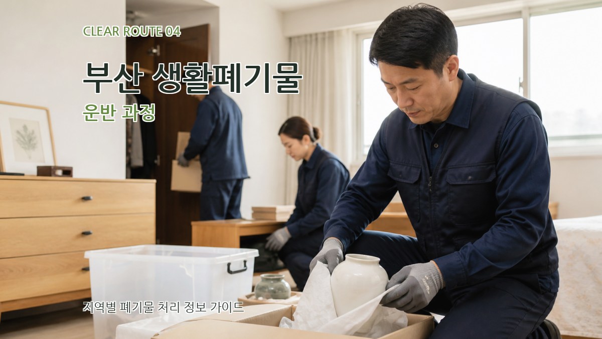 부산 생활폐기물 운반 과정