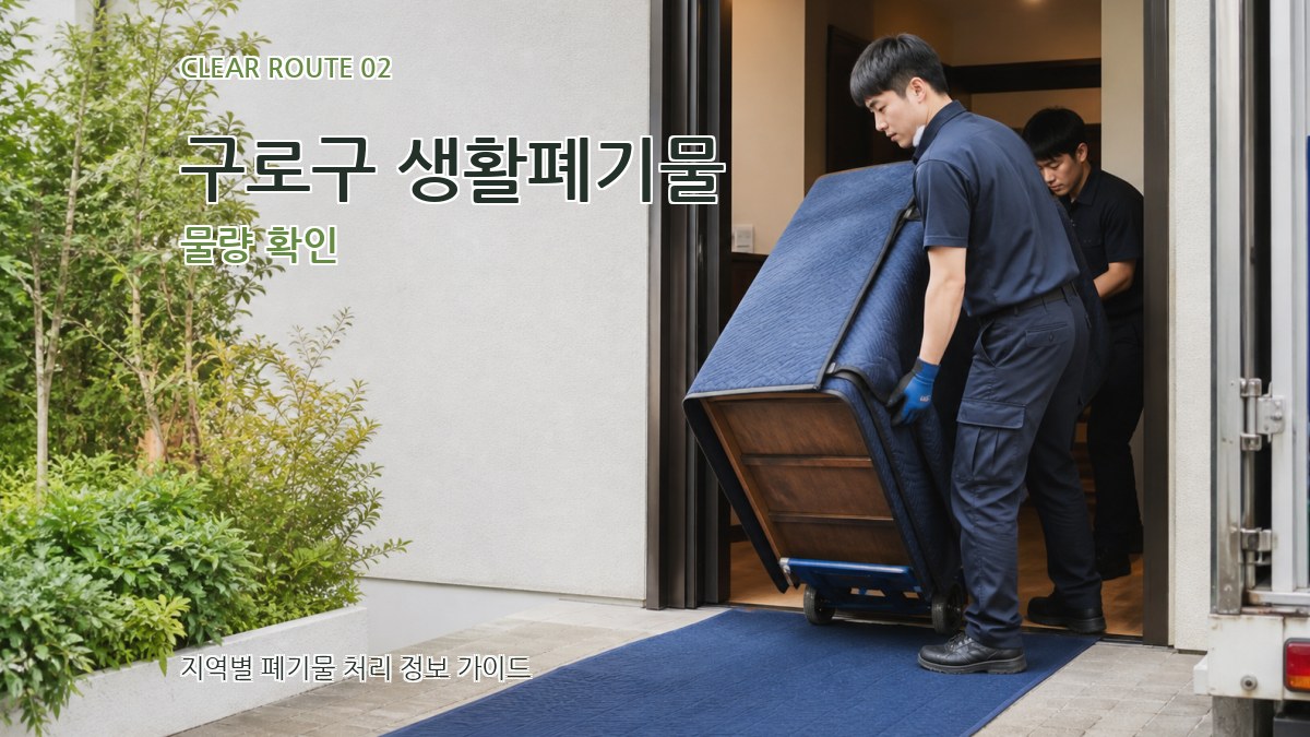 구로구 생활폐기물 물량 확인