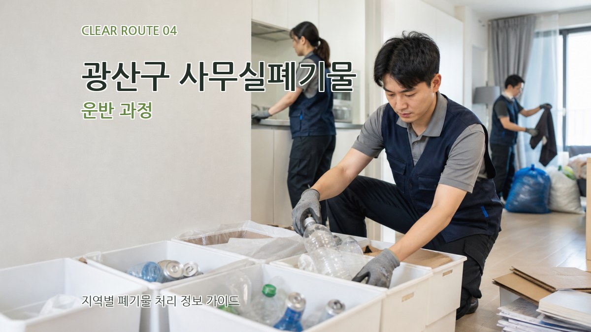광산구 사무실폐기물 운반 과정