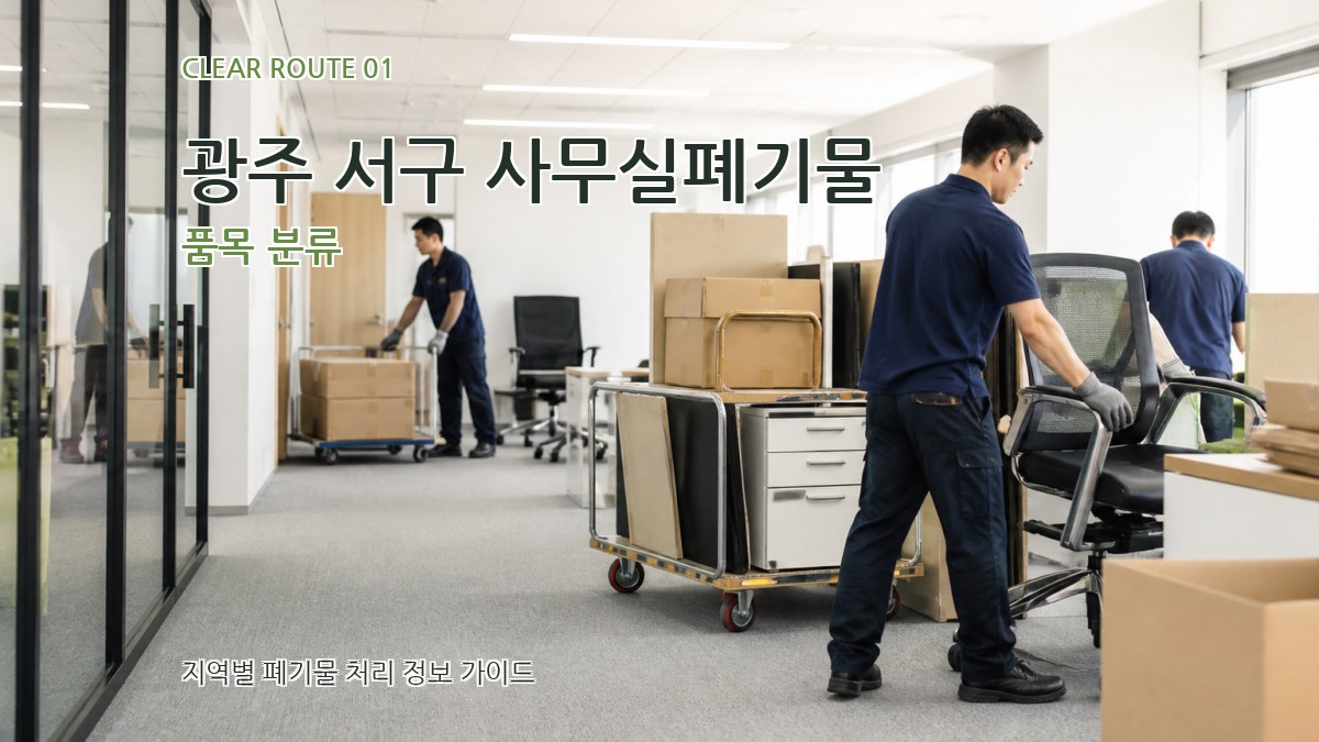 광주 서구 사무실폐기물