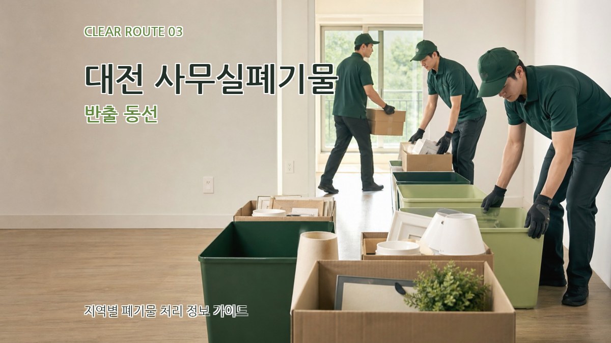 대전 사무실폐기물 반출 동선