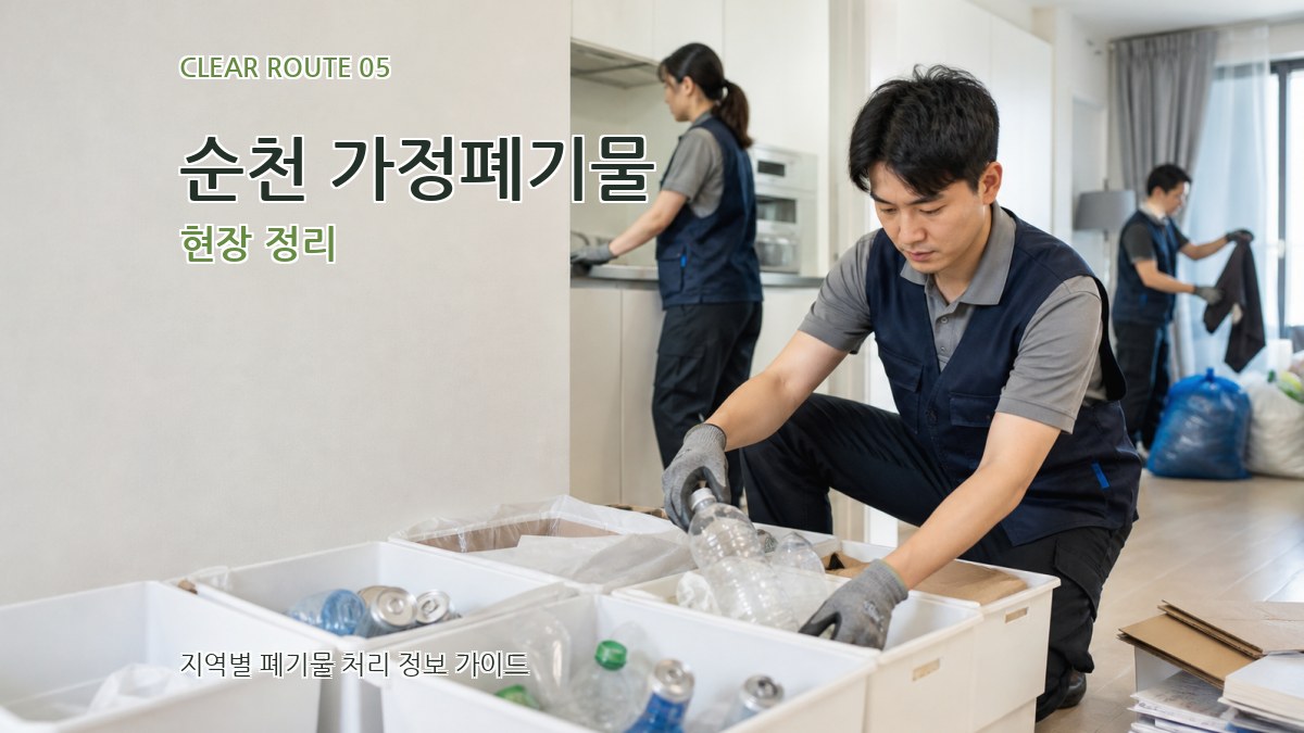순천 가정폐기물 현장 정리