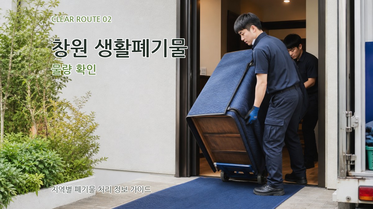 창원 생활폐기물 물량 확인