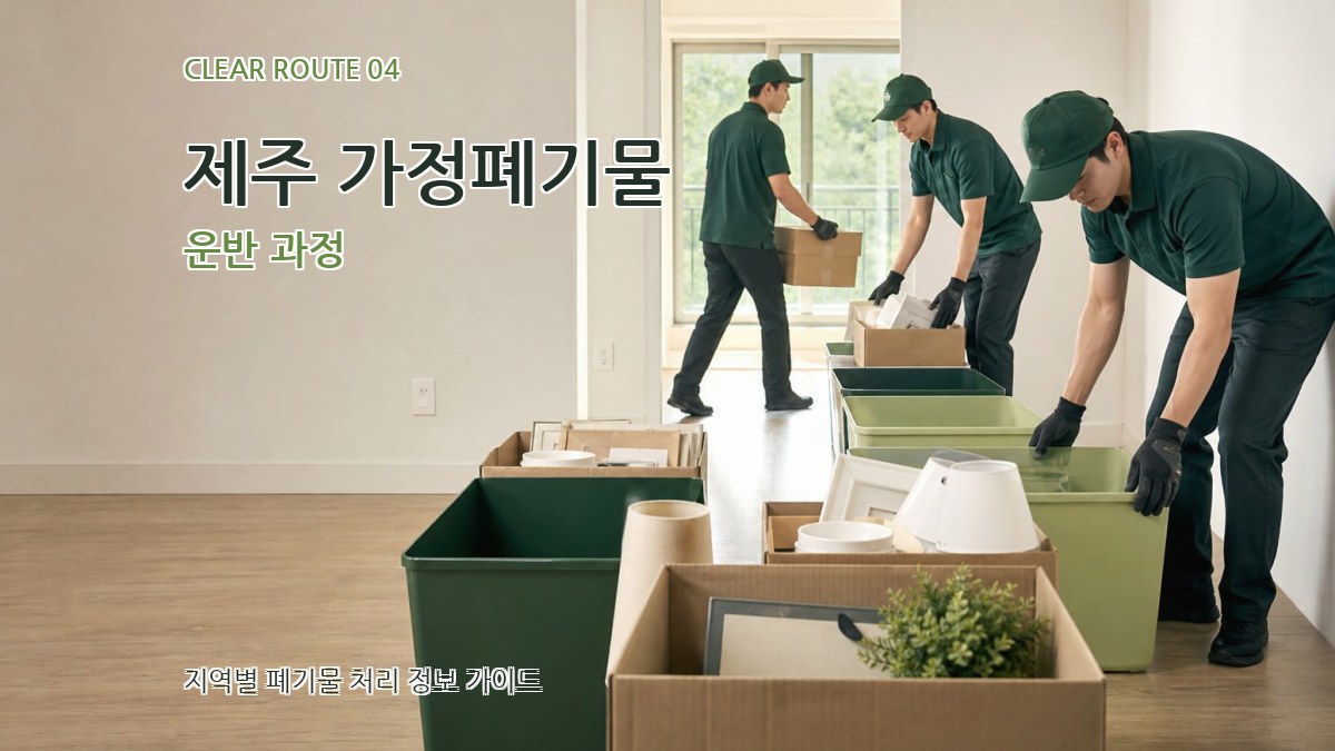 제주 가정폐기물 운반 과정
