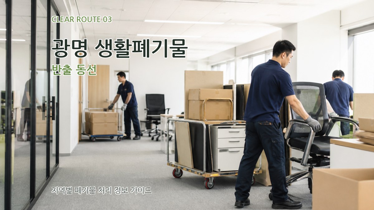 광명 생활폐기물 반출 동선