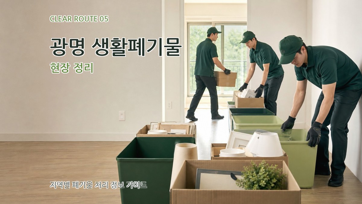 광명 생활폐기물 현장 정리