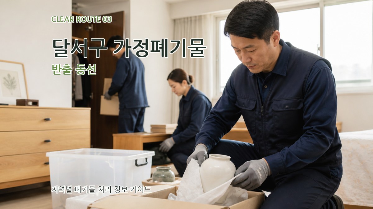 달서구 가정폐기물 반출 동선
