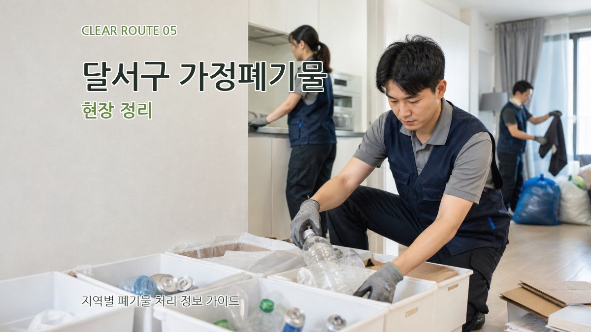 달서구 가정폐기물 현장 정리