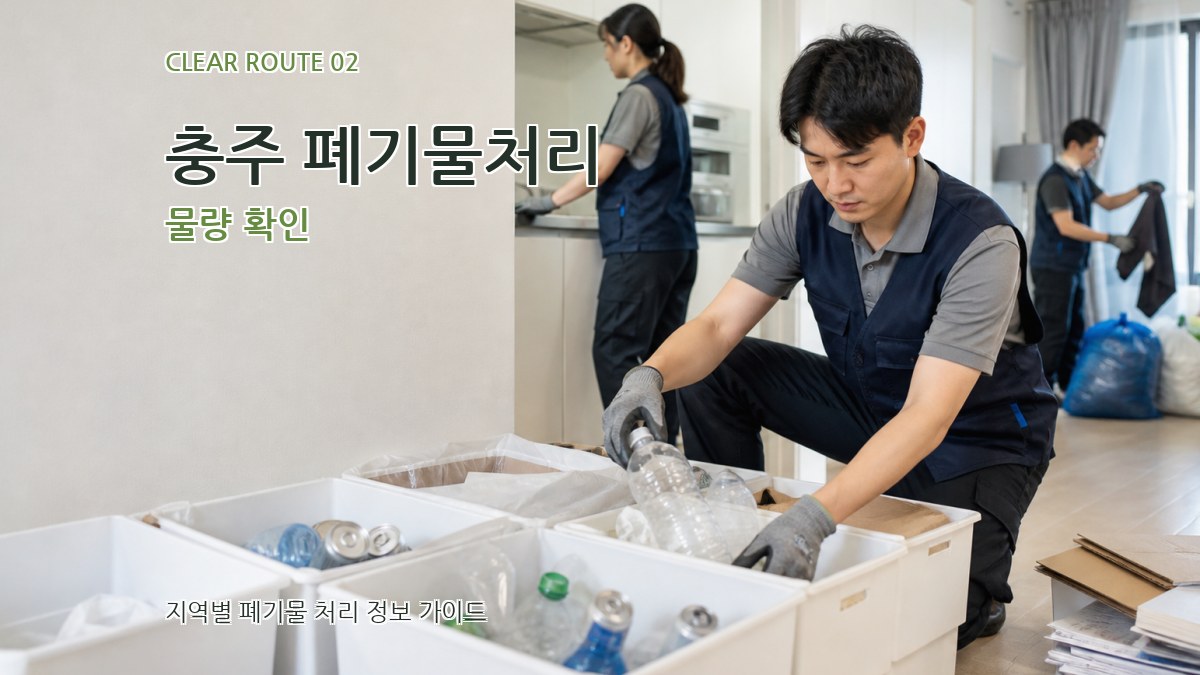 충주 폐기물처리 물량 확인