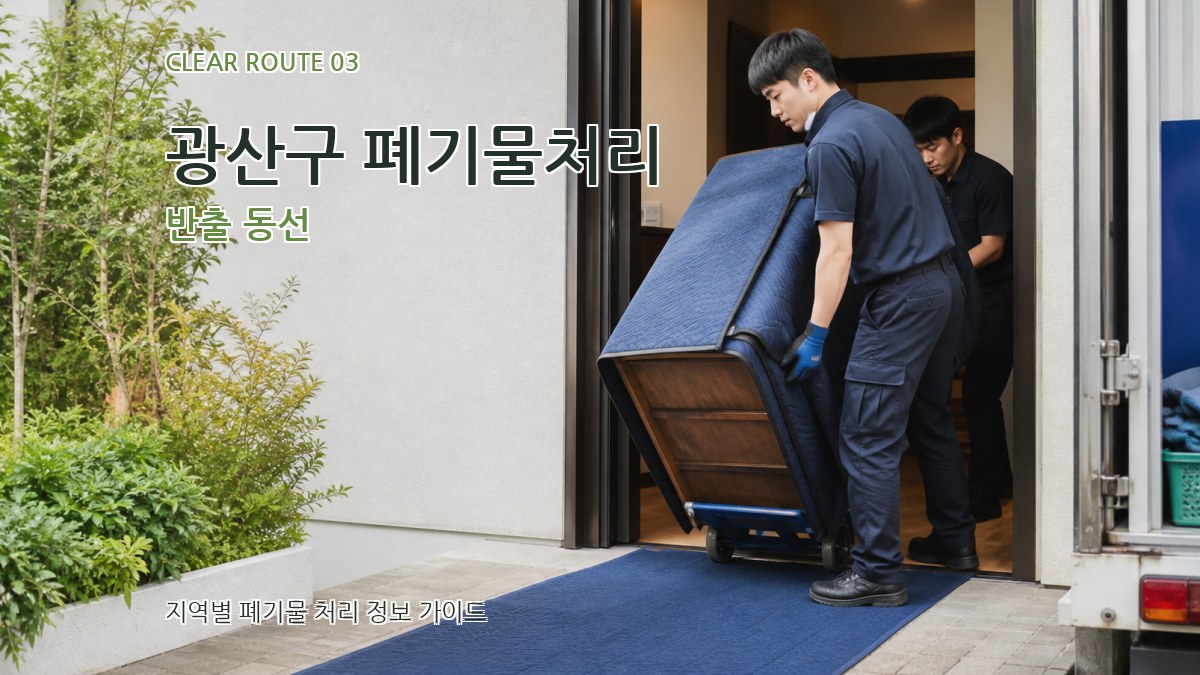 광산구 폐기물처리 반출 동선