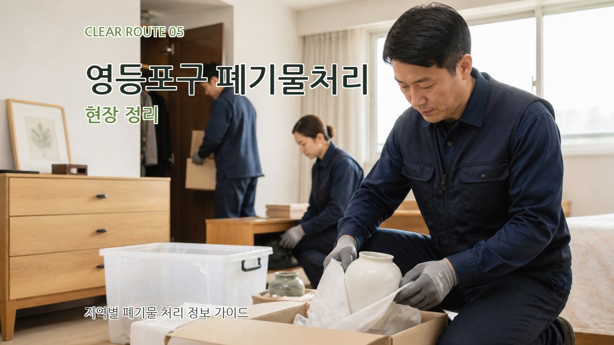 영등포구 폐기물처리 현장 정리